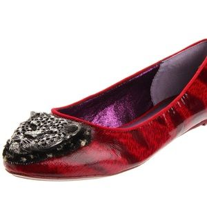 Anthropologie Poetic License Red Leopard Flats